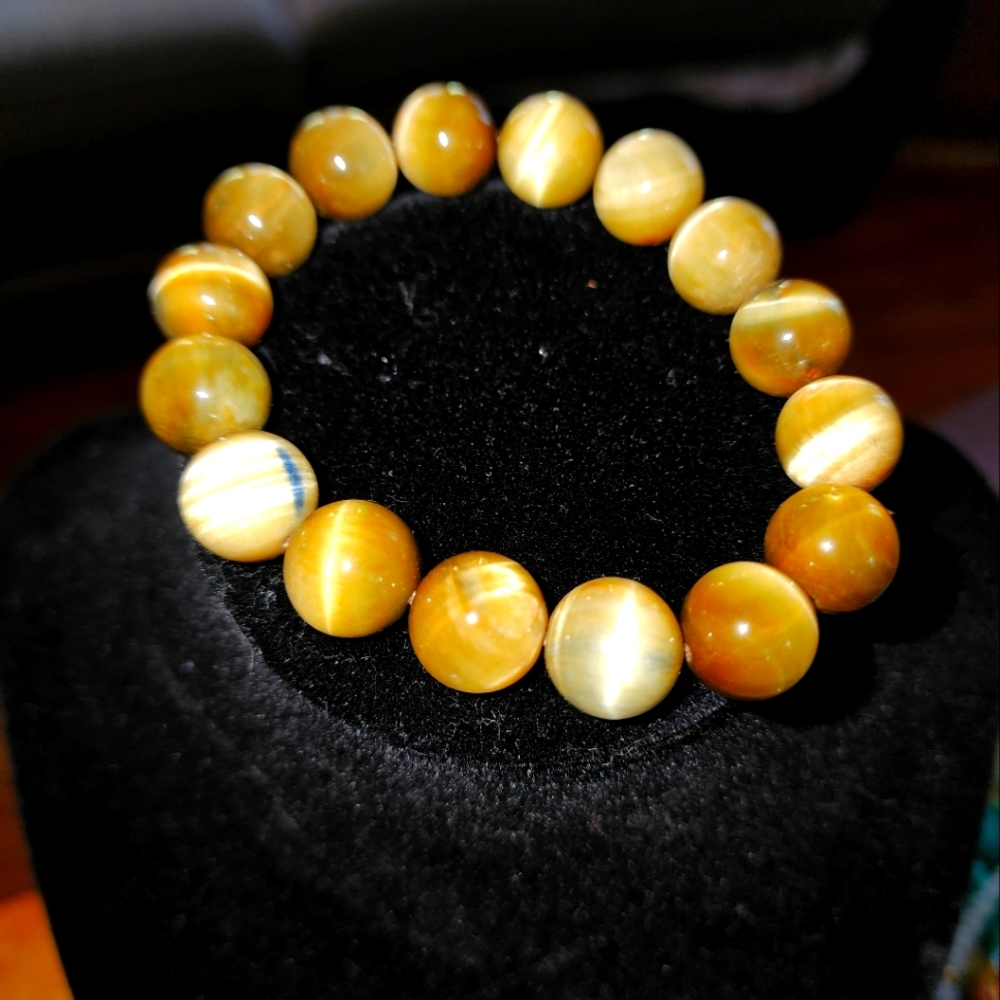 🍄Final Price🍄 Natural crystal beaded bracelet, vintage. Luck and healing.
